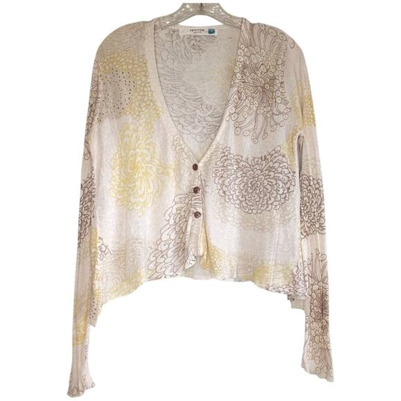 sparrow (Anthropologie) Hortensia linen/cotton cardigan, size M - Picture 1 of 8